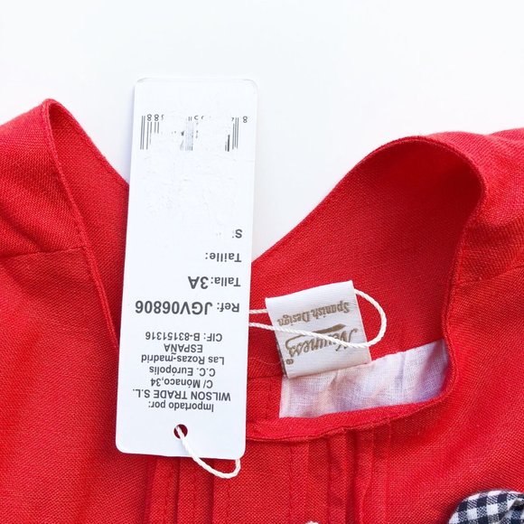 NWT Newness Red Linen Dress - Picture 5 of 6
